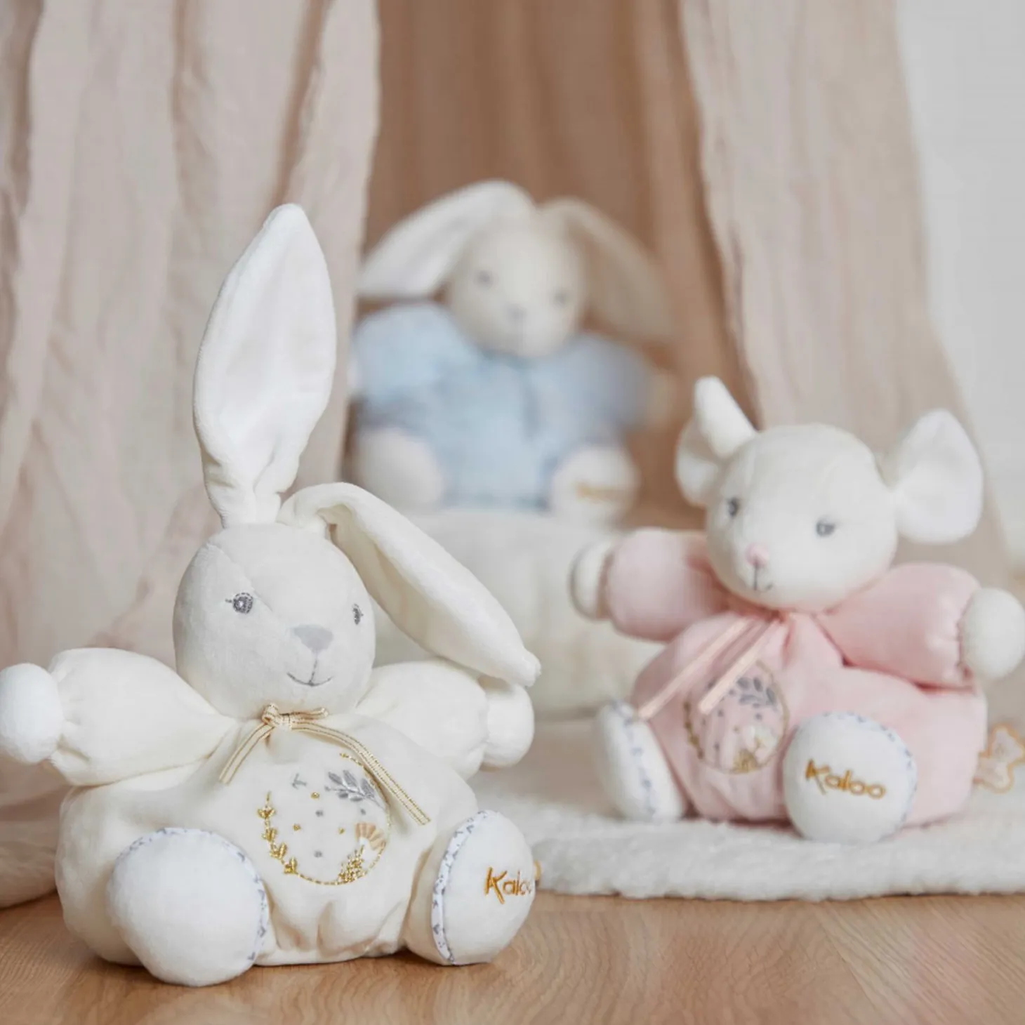 Kaloo Chubby Mouse Pink - Small