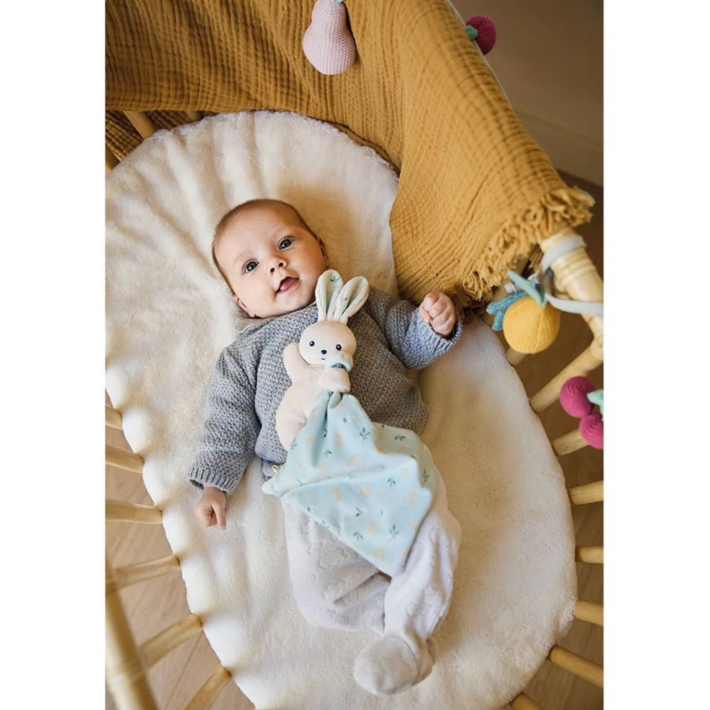 Kaloo Doudou Rabbit Carre Douceur Citrus Bouquet