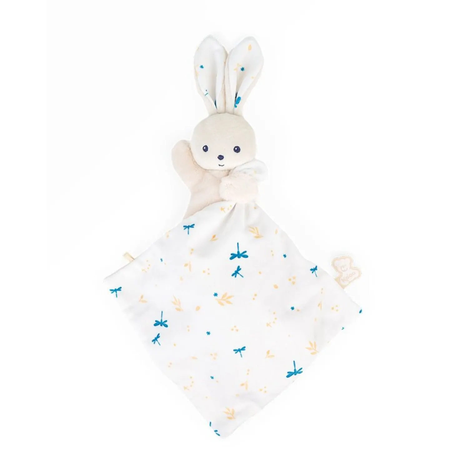 Kaloo Doudou Rabbit Carre Douceur White Delicate
