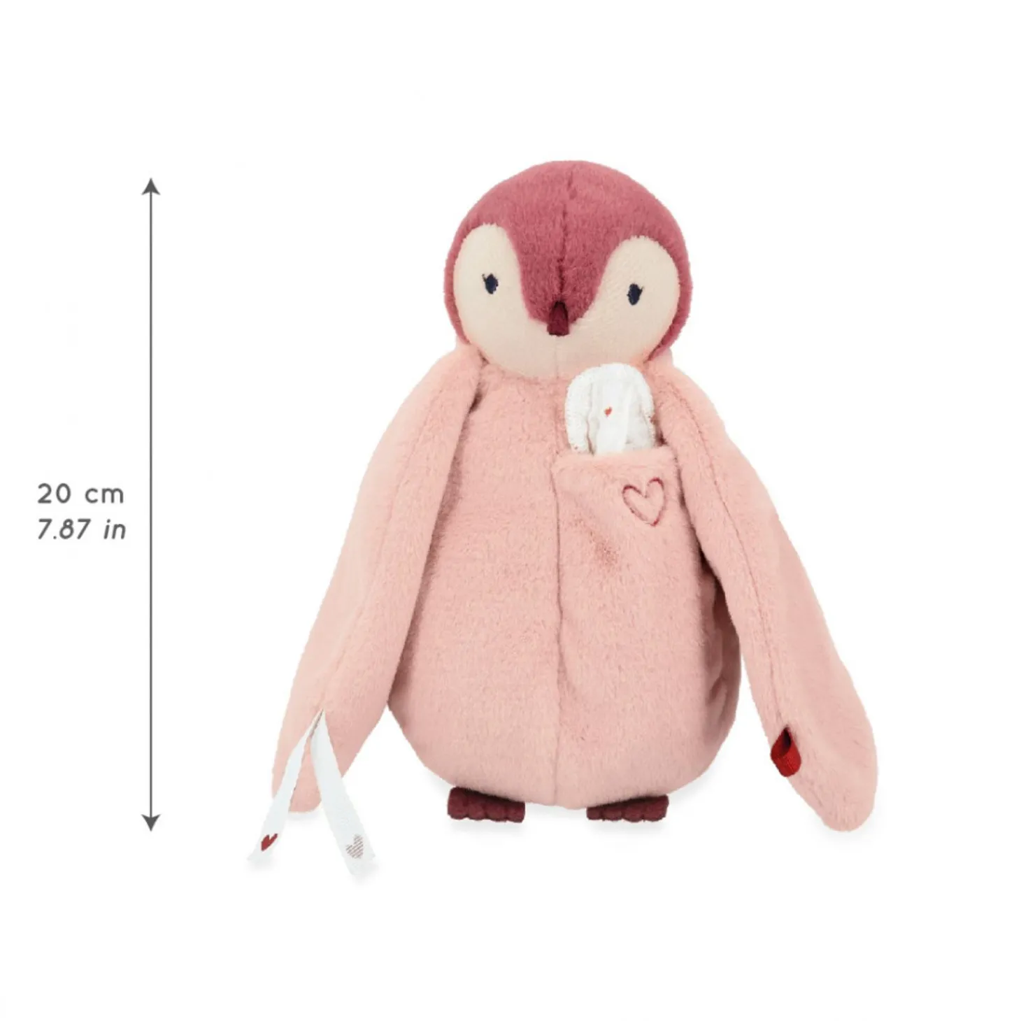 Kaloo Kissing Plush Penguin Pink