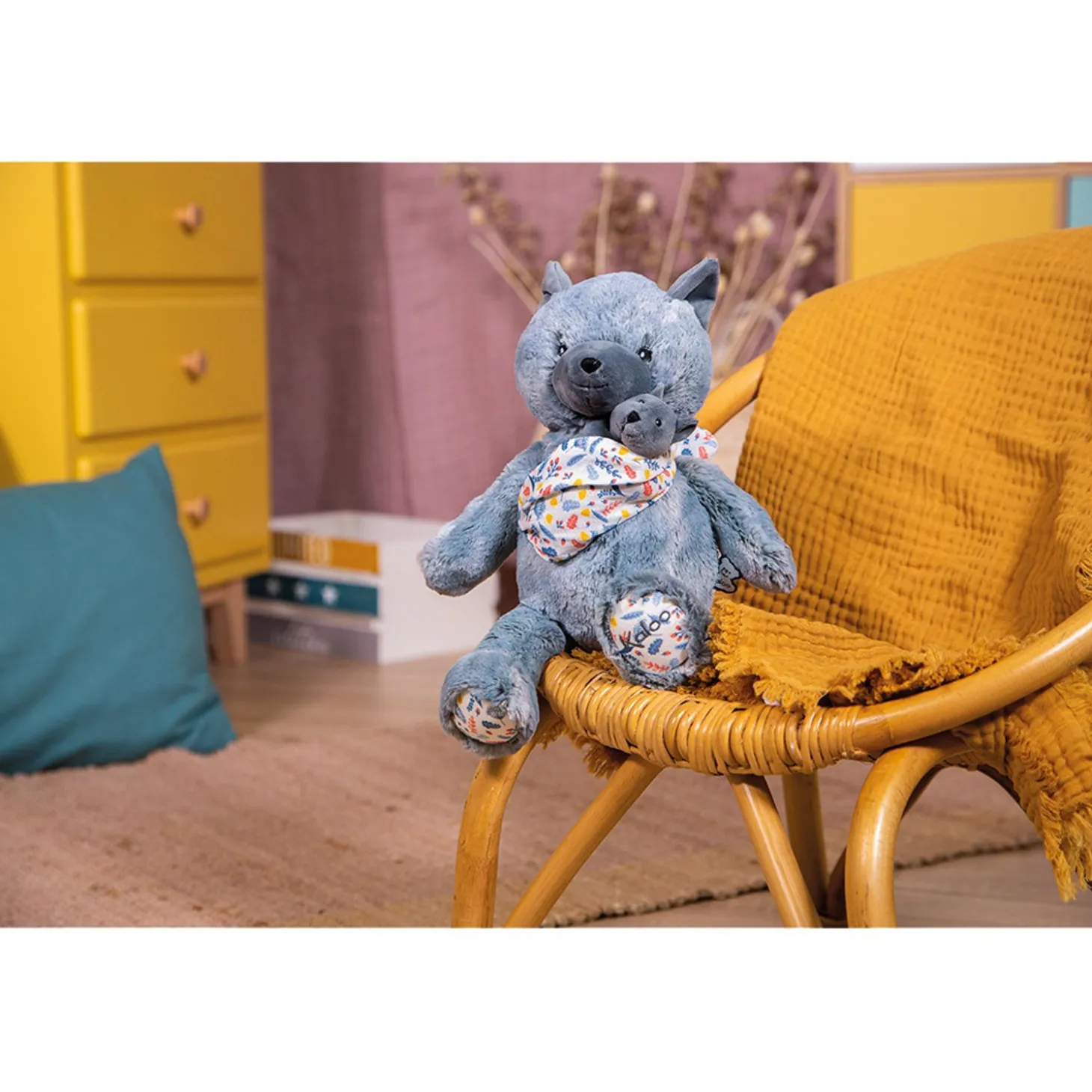 Kaloo Mummy Wolf Plush - Louise - 35 Cm (13.8 In)