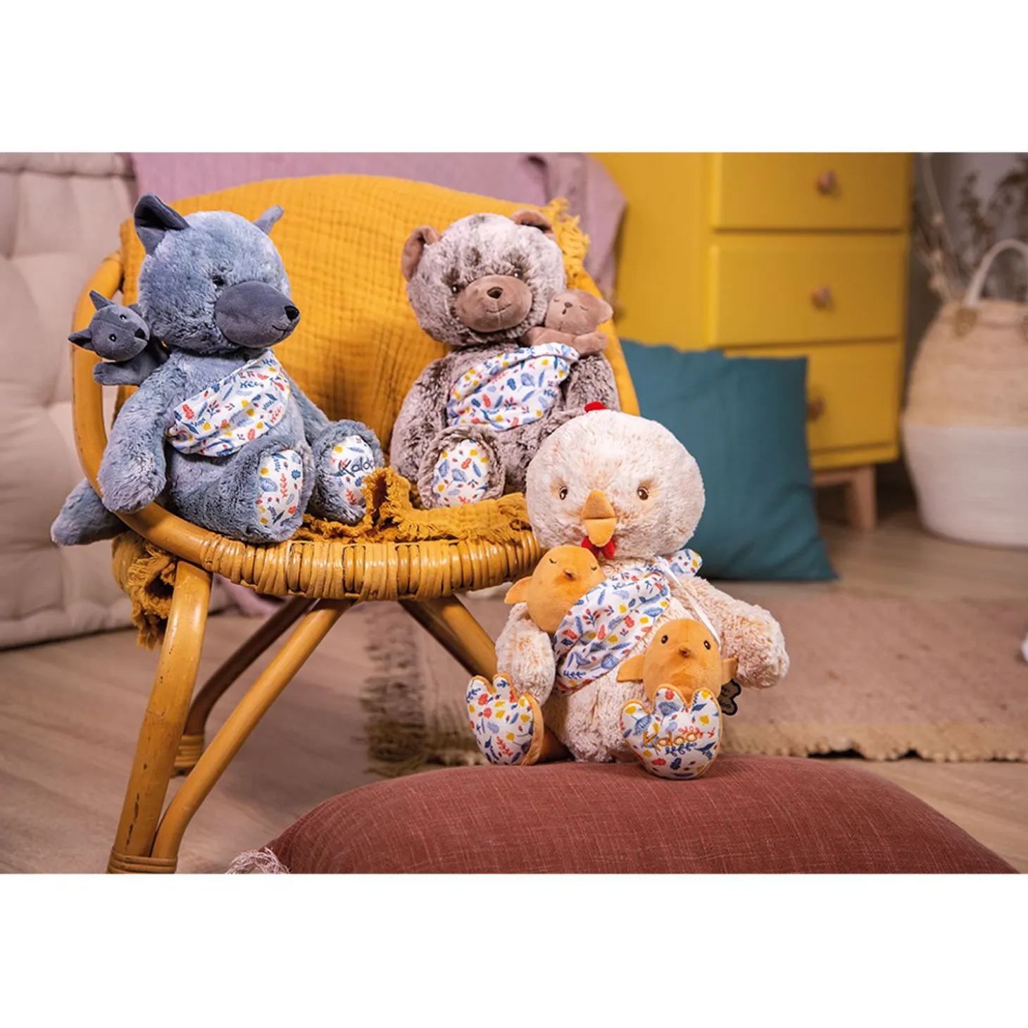 Kaloo Mummy Wolf Plush - Louise - 35 Cm (13.8 In)