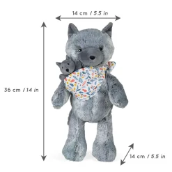 Kaloo Mummy Wolf Plush - Louise - 35 Cm (13.8 In)