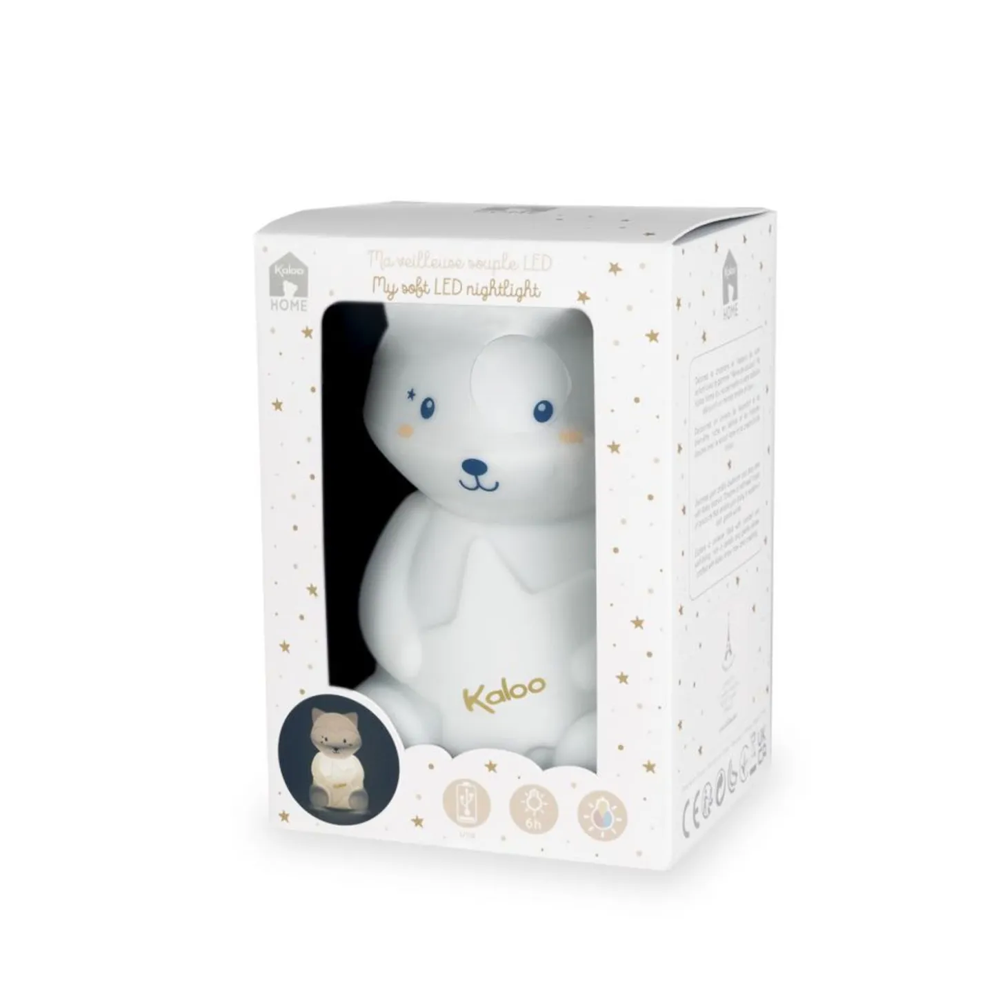 Kaloo My Soft Led Nightlight Racoon - Silicone