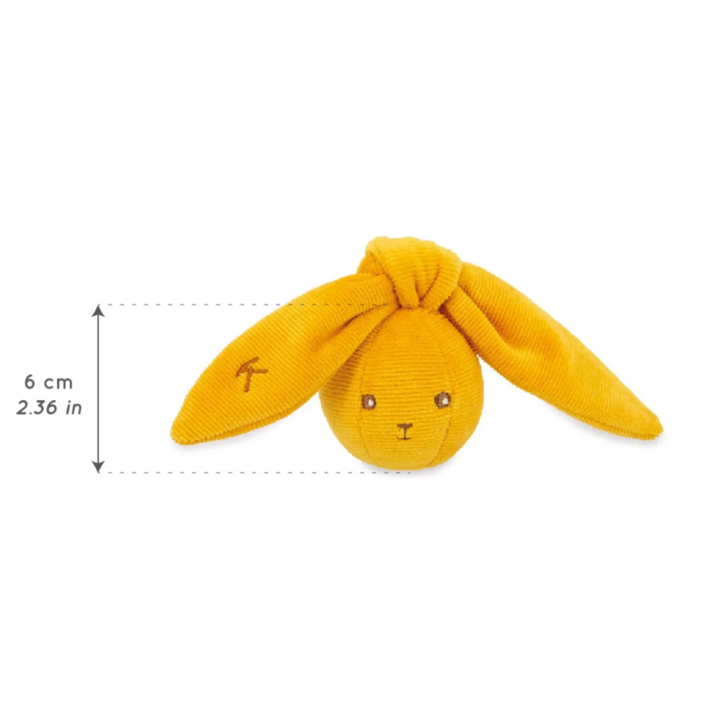 Kaloo Rabbit Rattle Ball Ochre
