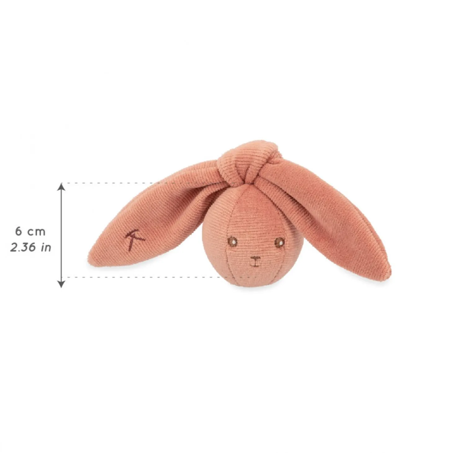 Kaloo Rabbit Rattle Ball Terracotta