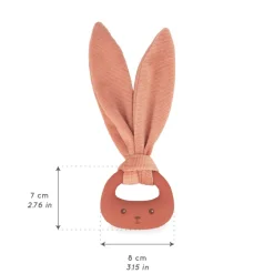 Kaloo Rabbit Teether Terracotta