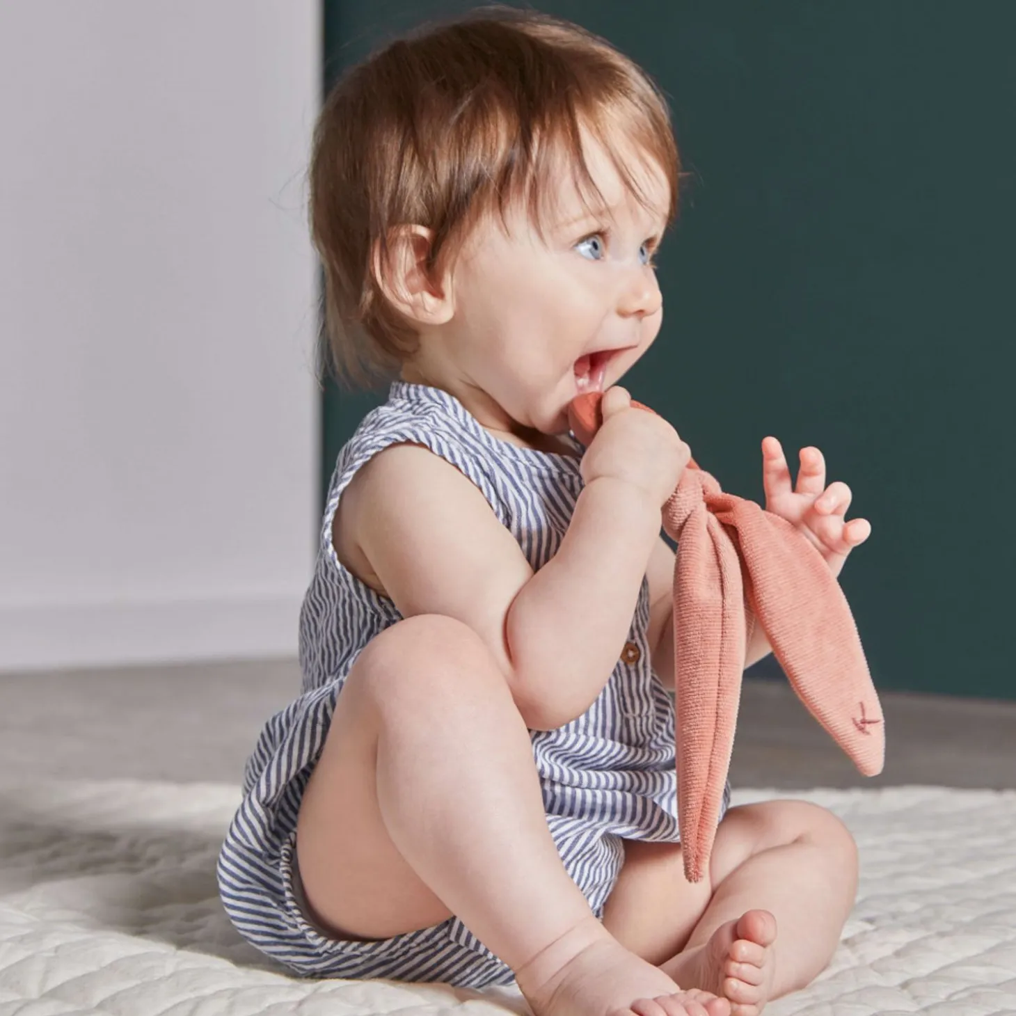 Kaloo Rabbit Teether Terracotta